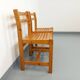 Pair of vintage pine chairs from the 70s