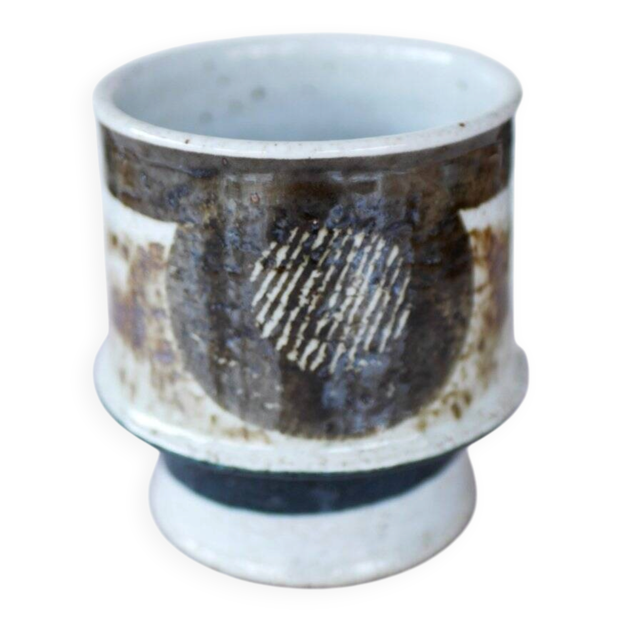 Vase en céramique moderniste du milieu du siècle par Inger Persson pour Rörstrand, Suède, années 1970.