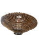 Vintage rattan pendant lamp, circa 1970
