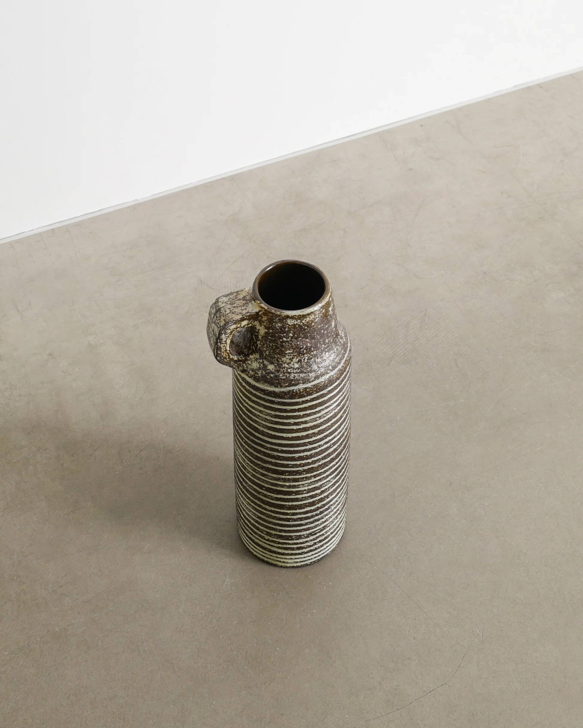 Swedish Mid Century Cylindrical Floor Vase by Ingrid Atterberg, 1950s