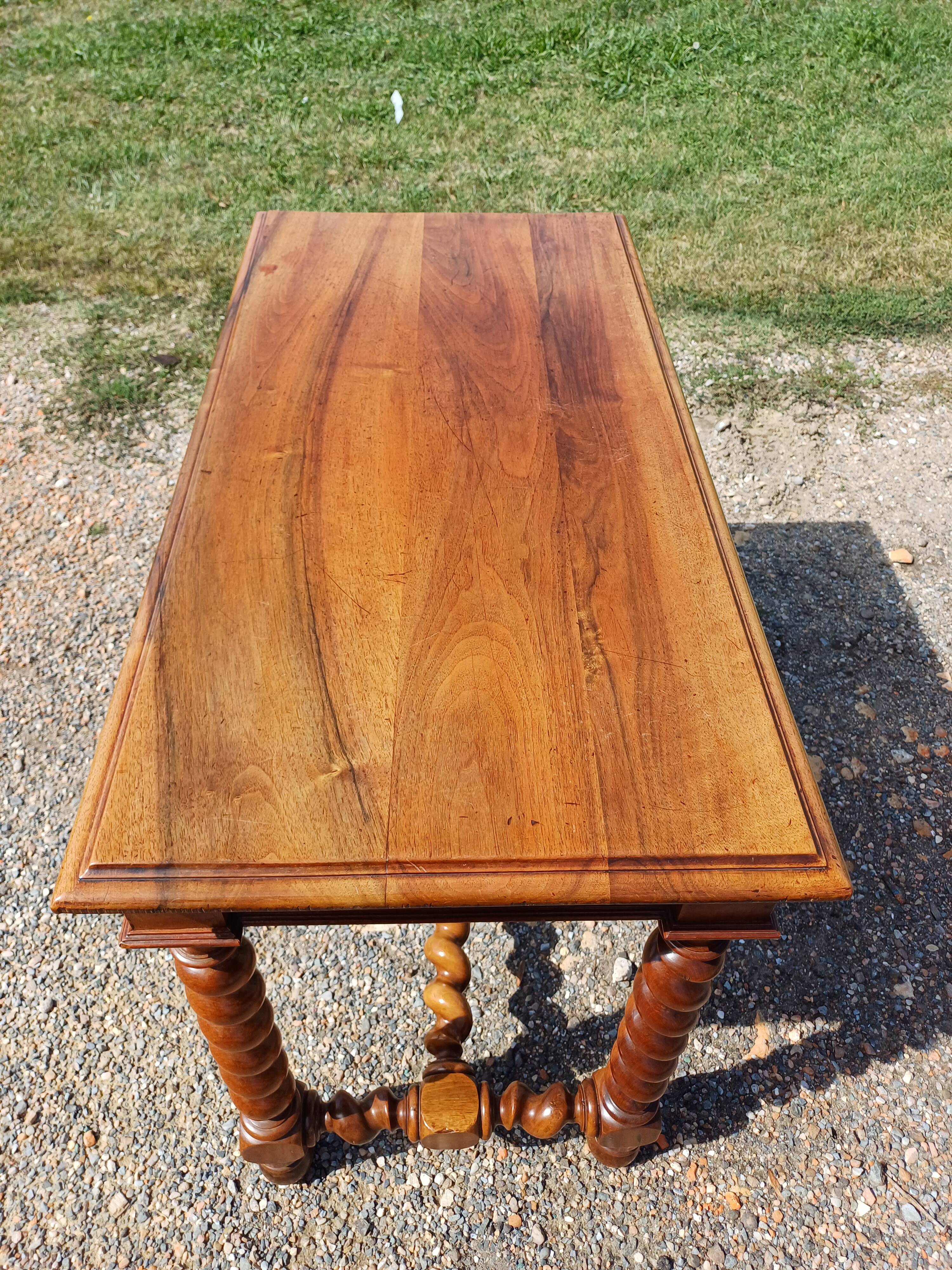 Walnut table 19th