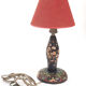 Wooden bedside lamp