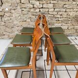 Set of 6 danish chairs 1960