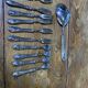 Dessert cutlery service consisting of 11 pieces hallmark 800 worked old and collector