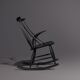 Fauteuil à bascule Illum Wikkelsø de N. Eilersen en noir