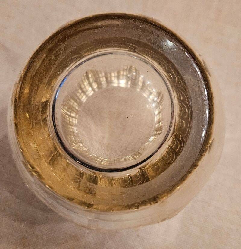 Daum Nancy - Cylindrical Vase, Citrine Colour, Circa 1930