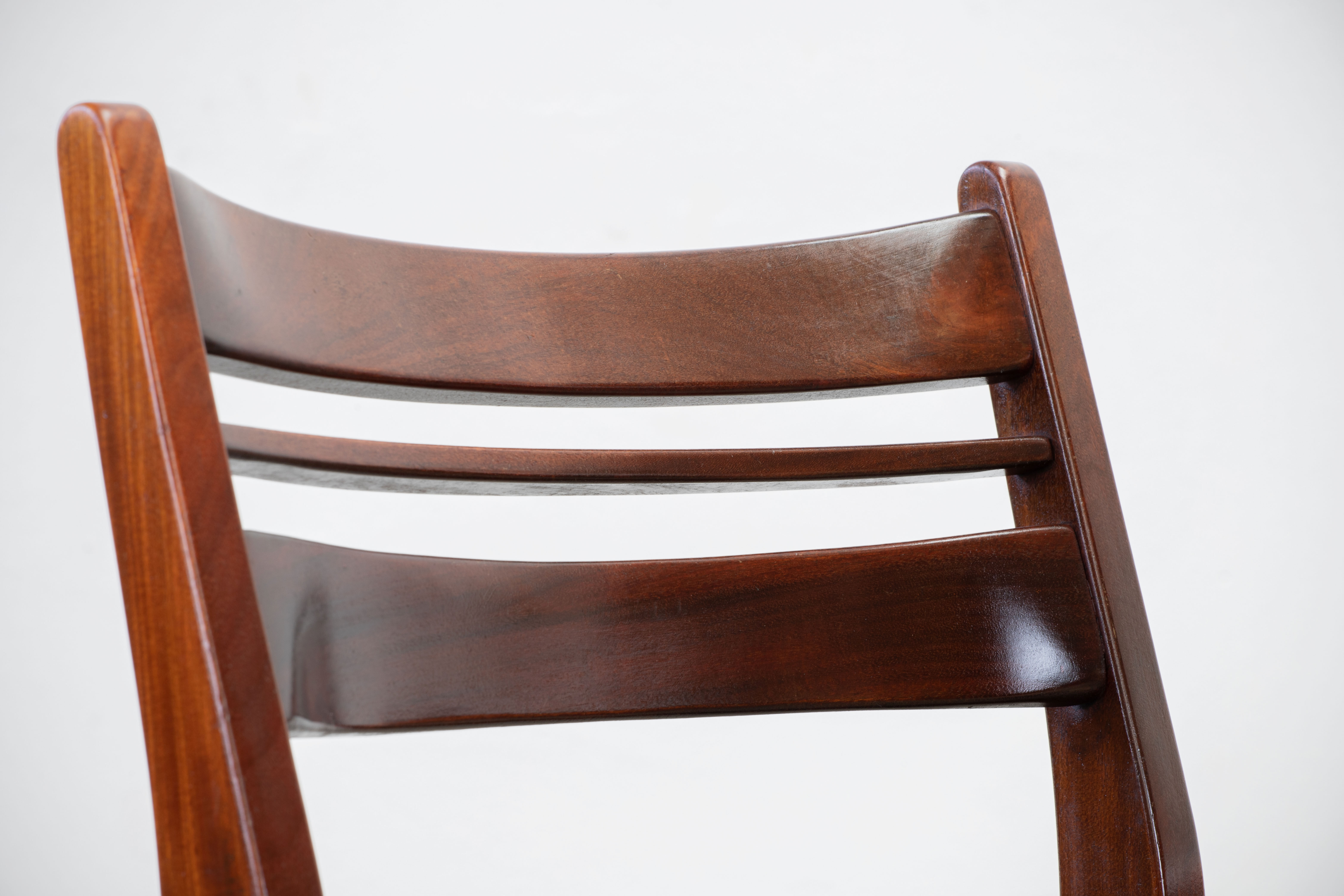 6 vintage Scandinavian rosewood chairs - 1960