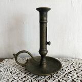 Antique burnished brass candlestick