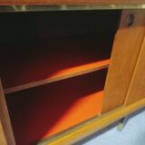 Modular wall shelf in Paolozzi teak