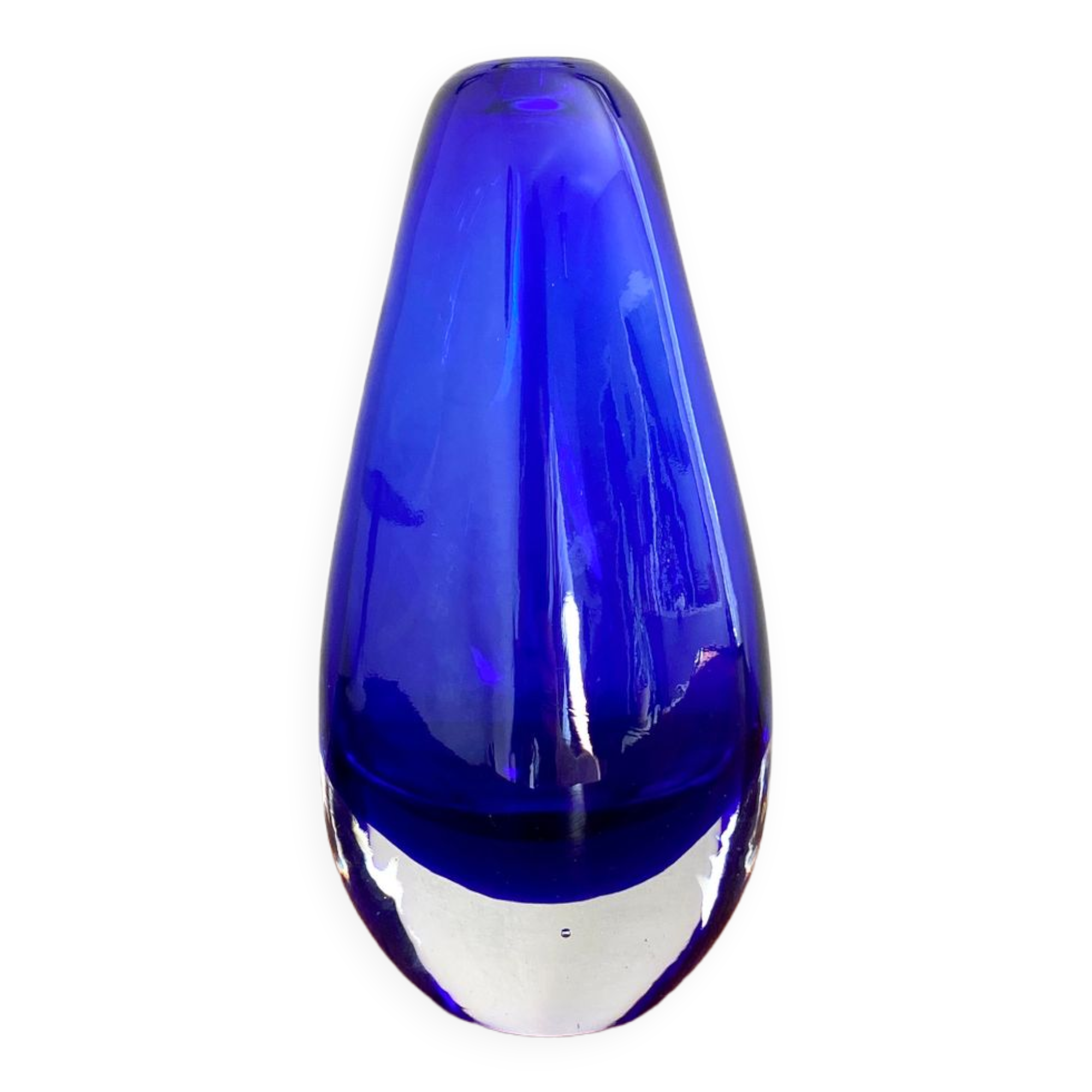 Blue murano vase