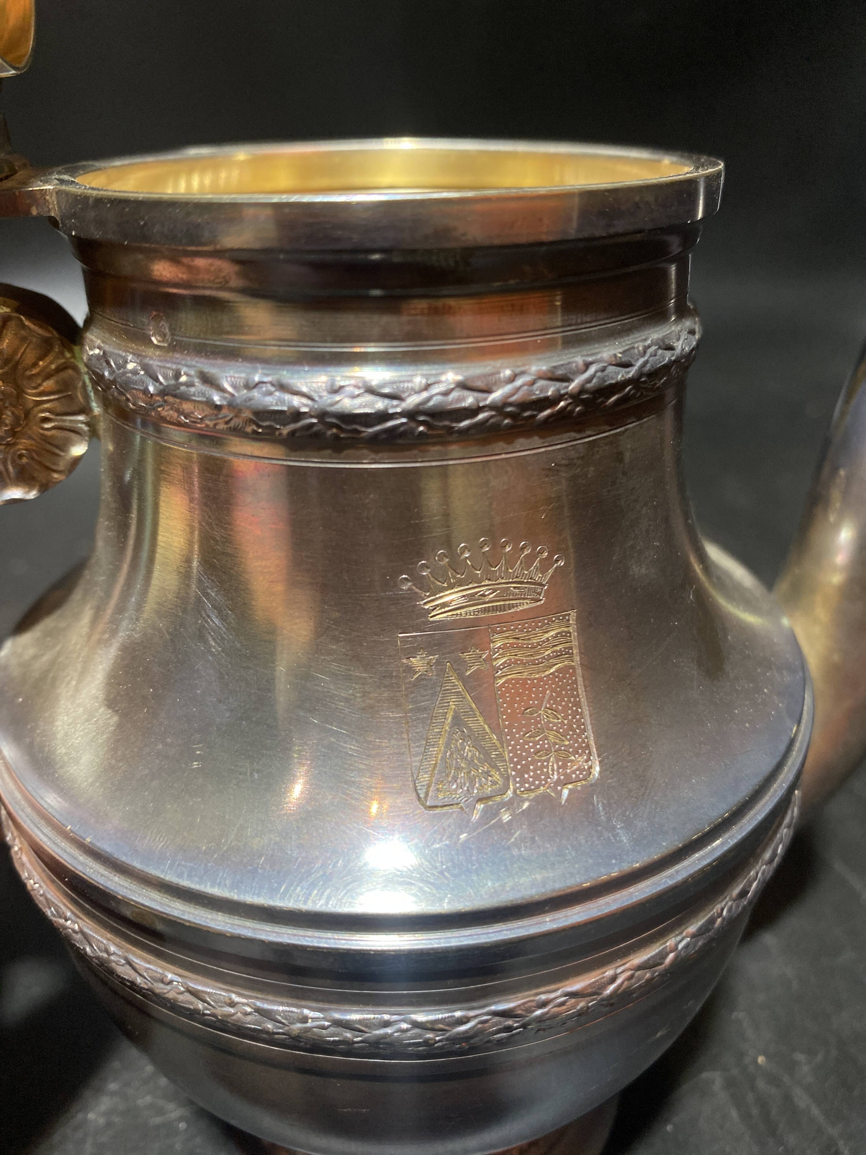 Teapot and milk jug set