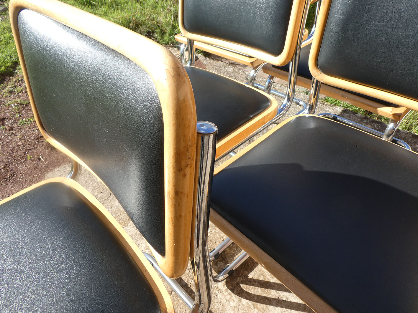 Lot de 6 chaises Cesca B32 par Marcel Breuer