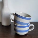Duo of striped cups