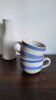 Duo of striped cups