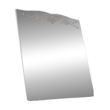 Pink art deco table mirror