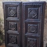 Sculpted doors pair