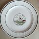 Set of 2 flat plates St Amand décor Flanders