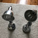 Stainless steel articulated wall lamps