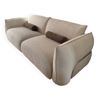 Curled 3-seater sofa