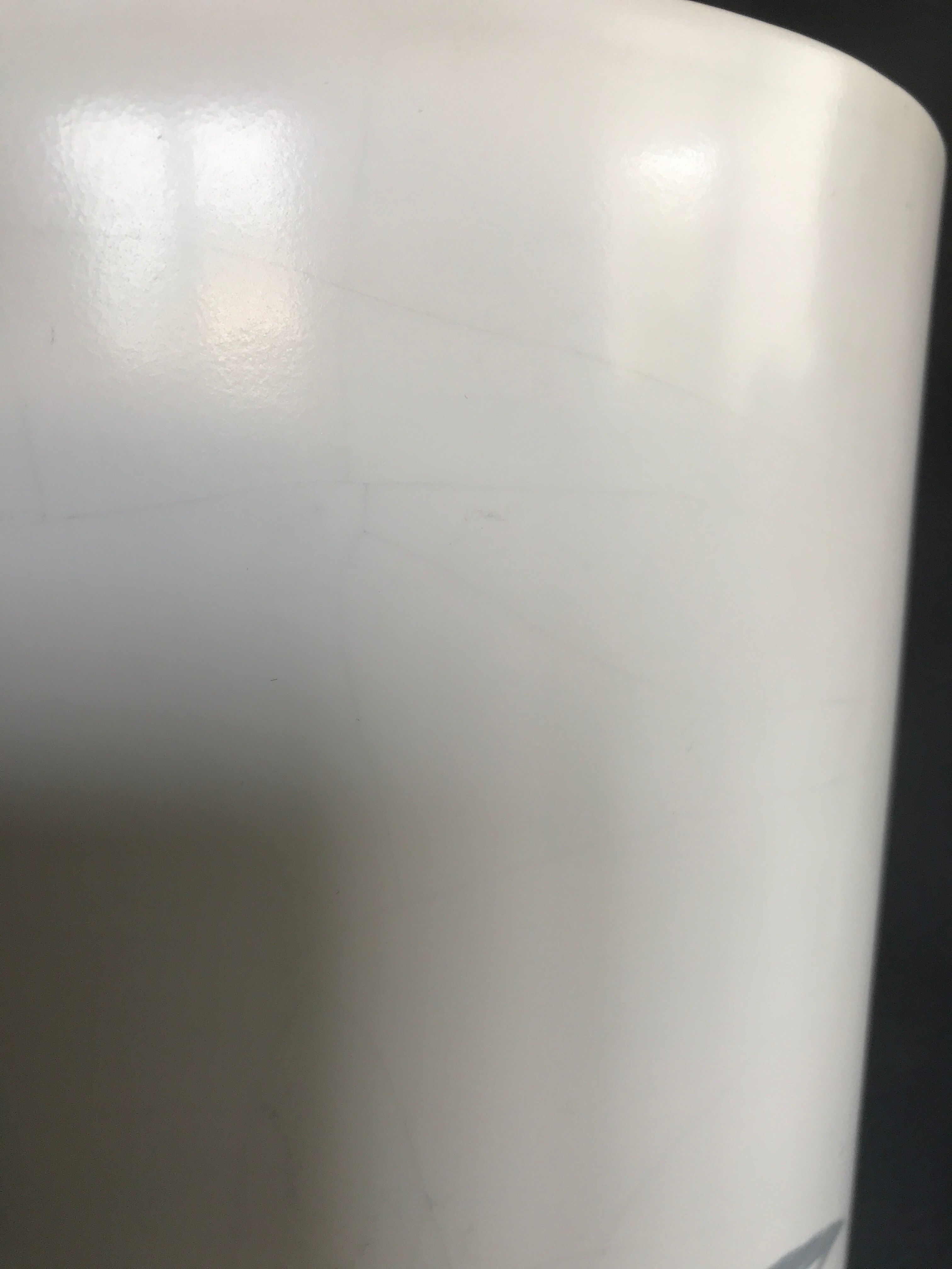 White and brown white and brown form évase vase leaf pattern - 40 cm