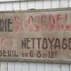 former big wooden advertising sign
