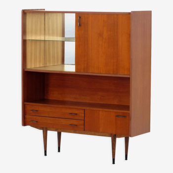 Mid century highboard cabinet in teak, 1960s