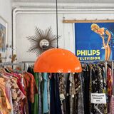 Space Age orange pendant light 1970