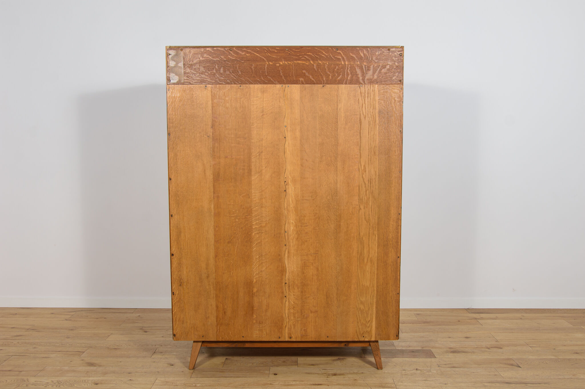 Mid-Century Walnut Wardrobe Designed by Bohumil Landsman for Jitona Soběslav, Czechoslovakia, 1960s