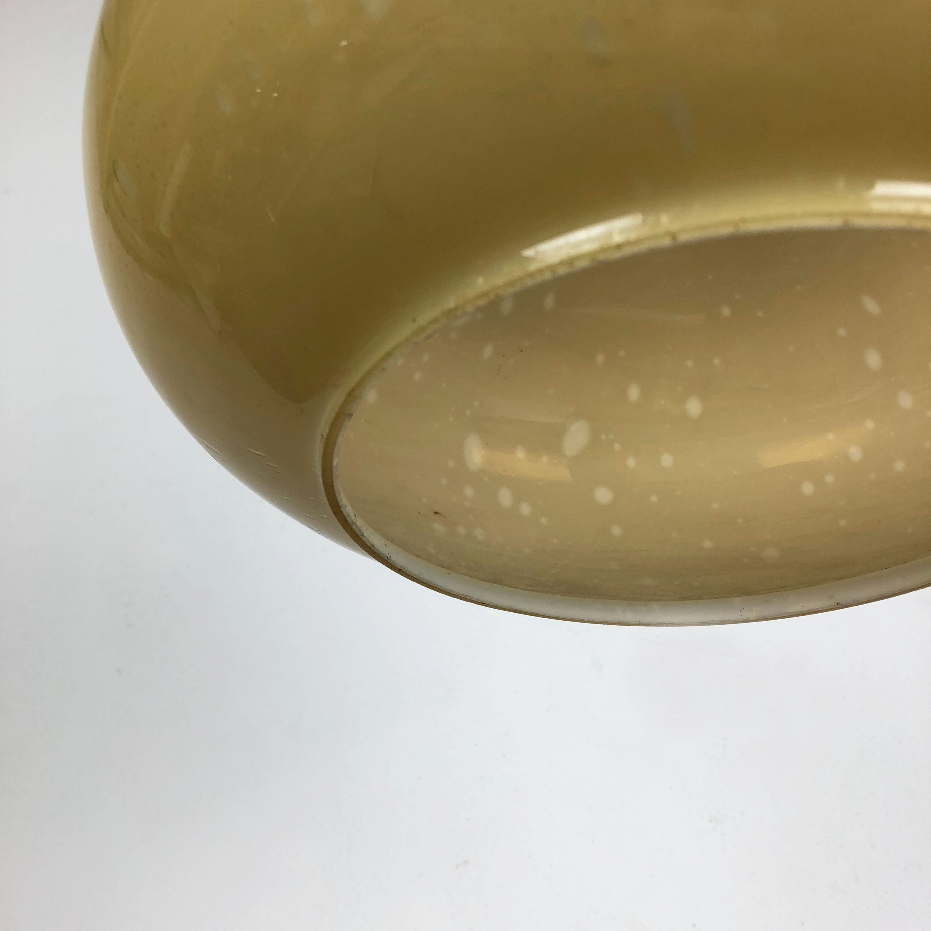 Original glass orient pendel hanging light by Doria Lights, Germany 1970s