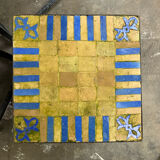 Nesting tables ceramic wrought iron