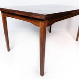 Dining table in rosewood with extension, of Danish design by Ellegaards Furniture, 1960s