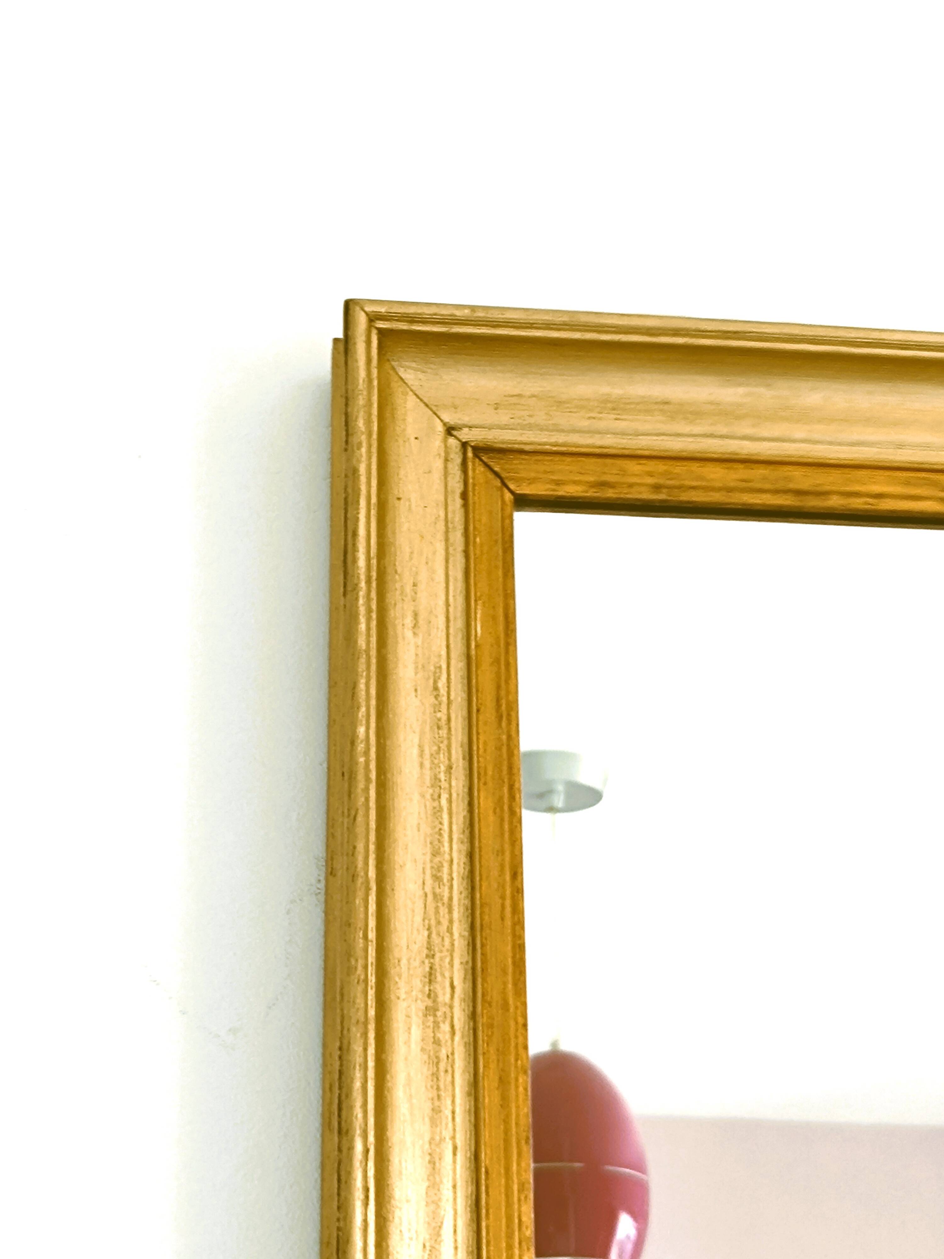 Miroir en bois bi colore