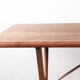 Danish dining table in teak, beech, and brass, model AT 303 Hans Wegner.