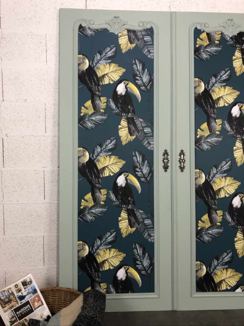 Pair of antique cabinet doors