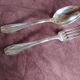 Silvered metal cutlery