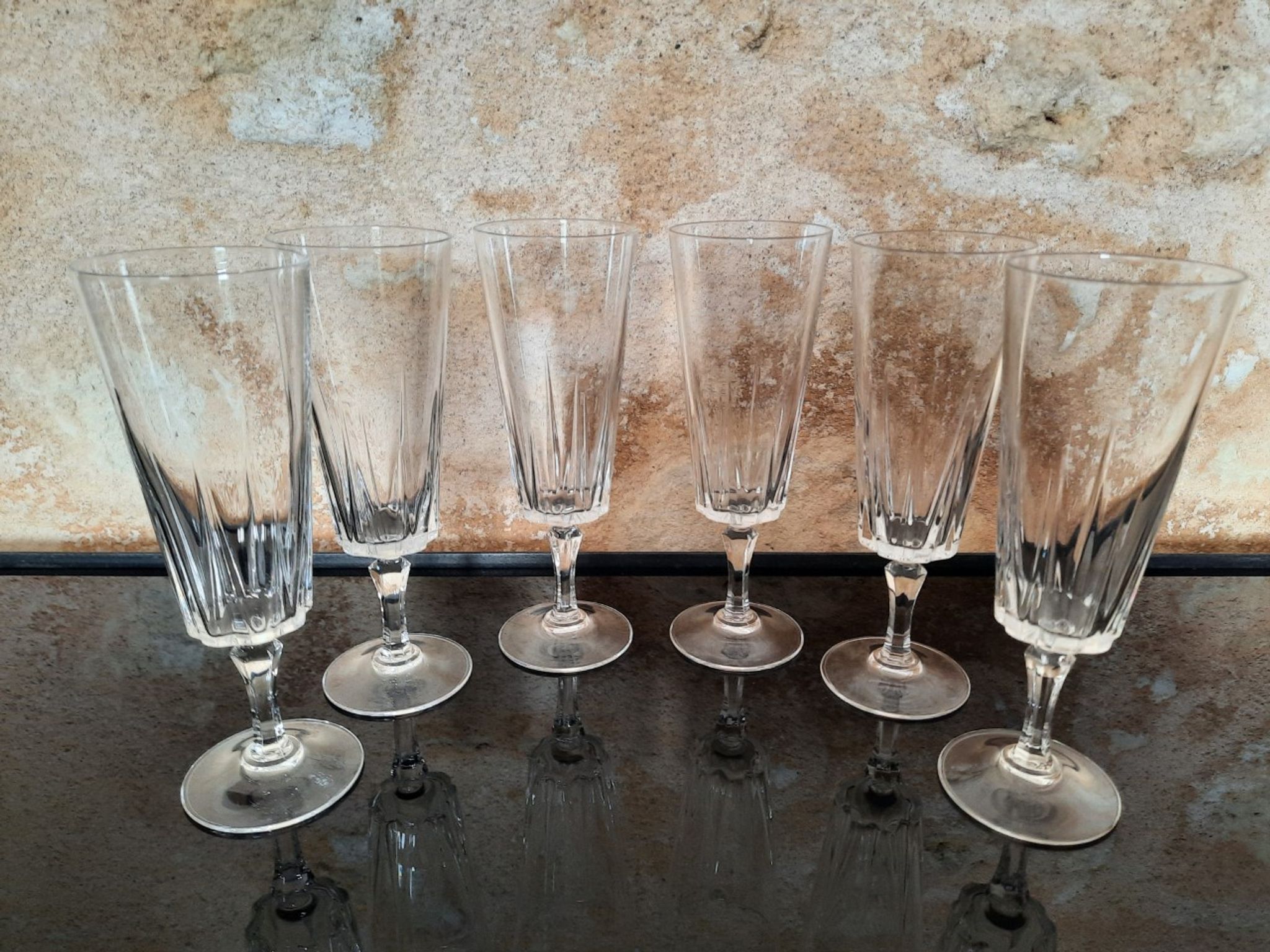 Lot de 6 flûtes à champagne