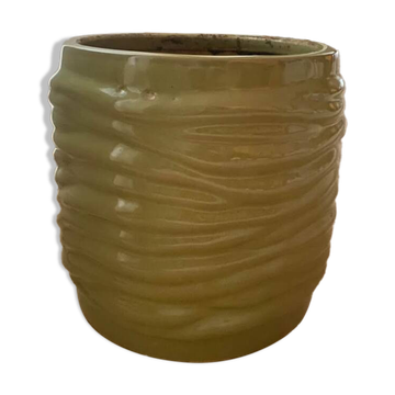 Large green designer flowerpot
