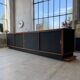 Two-sided counter sliding doors oak XXL 4m enfilade