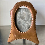 Art nouveau copper and metal picture frame