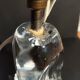 Lampe sculpture moderniste en cristal signé Schneider Paris France
