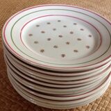 Série de 12 assiettes à dessert