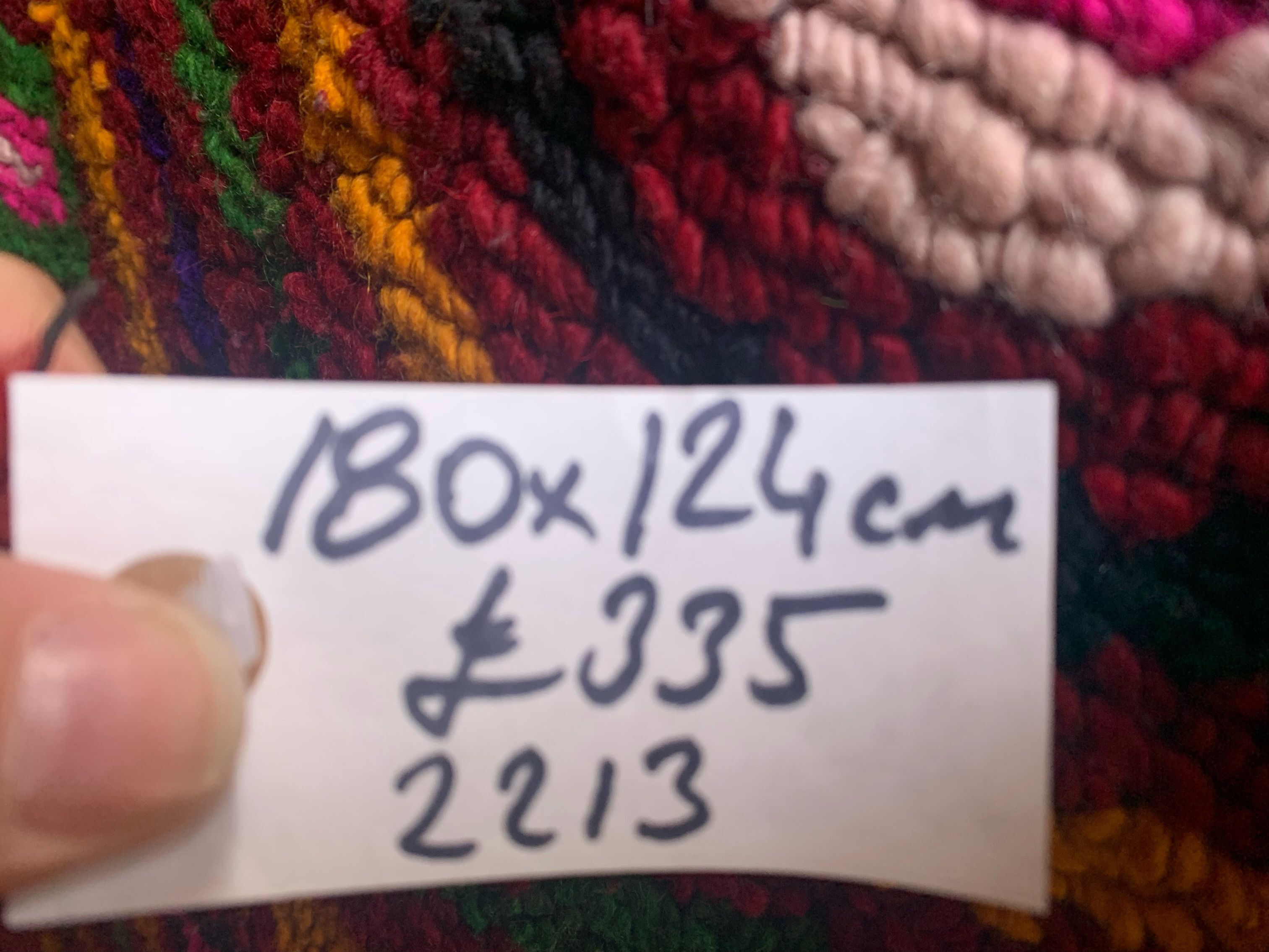 Moroccan berber rug 180x124cm