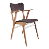 Renovated vintage armchair, bridge from the 1950s.