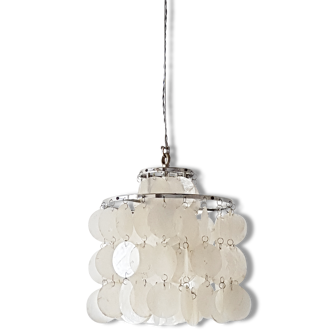 Lustre en nacre édition 1960 vintage (8 lustres disponibles!)