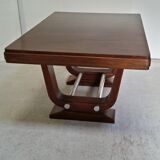 Table Art deco Gaston Poisson en acajou