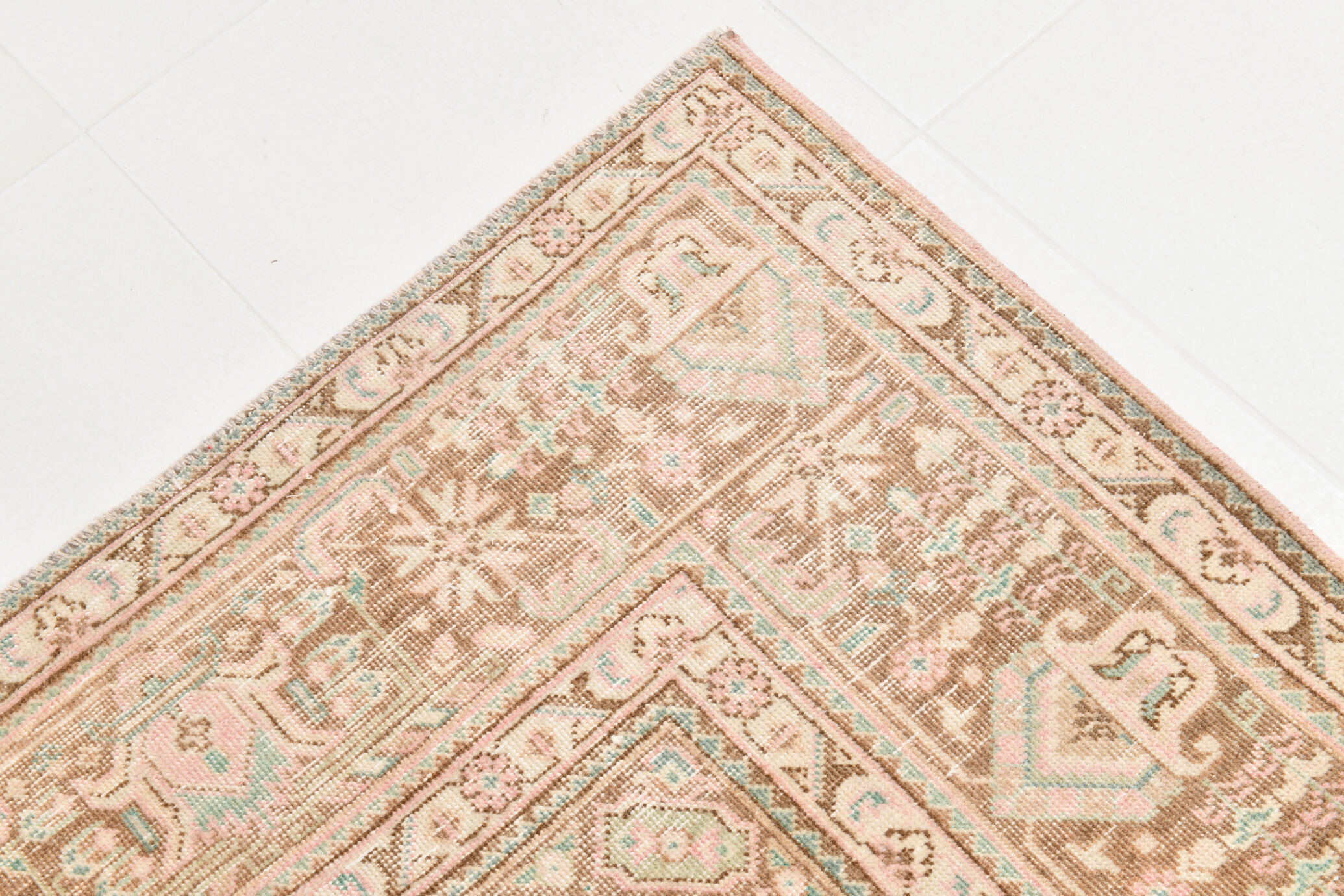 6x9 dusty pink wool persian rug 287x192cm
