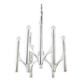 Mid-Century Lustre Gaetano Sciolari Sirius Silvered, Lightolier, Italy