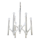 Lustre Milieu du Siècle Gaetano Sciolari Sirius Argenté, Lightolier, Italie