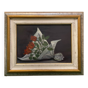 Nature morte roses rouges,