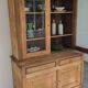 Sideboard curiosity cabinet made of solid antique wood